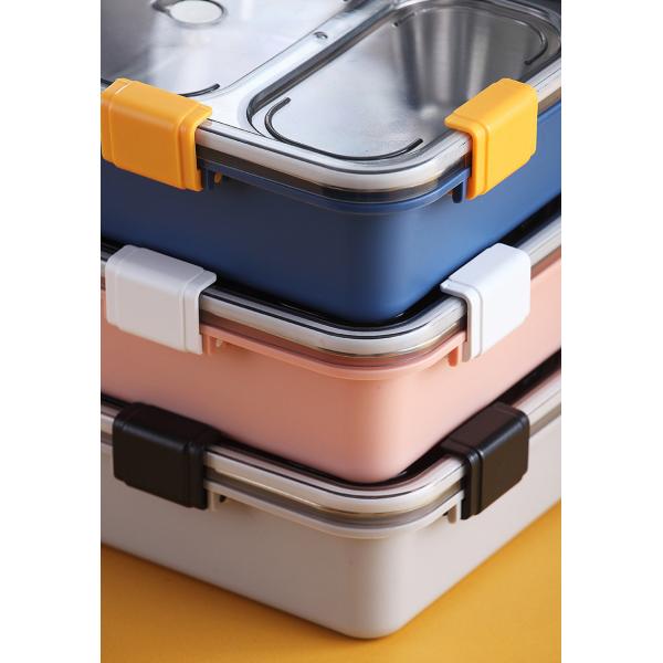 Металлическая коробка с обедом Bento 4 отсек 304 из нержавеющей стали