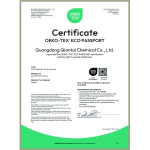 Guangdong Qiantai Chemical Co., Ltd. Certificaciones