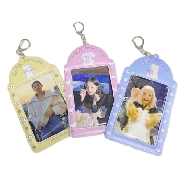Custom Design Cute Korea Fashion Pc Holder Pvc Card Cover Photo Case OEM/ODM