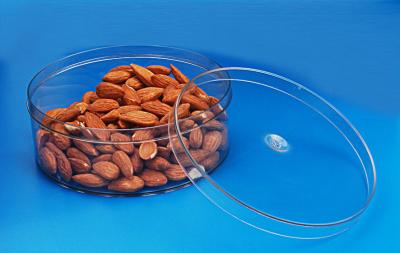 Lightweight Plastic Airtight Storage Jars Round Shape 140 * 62MM Size