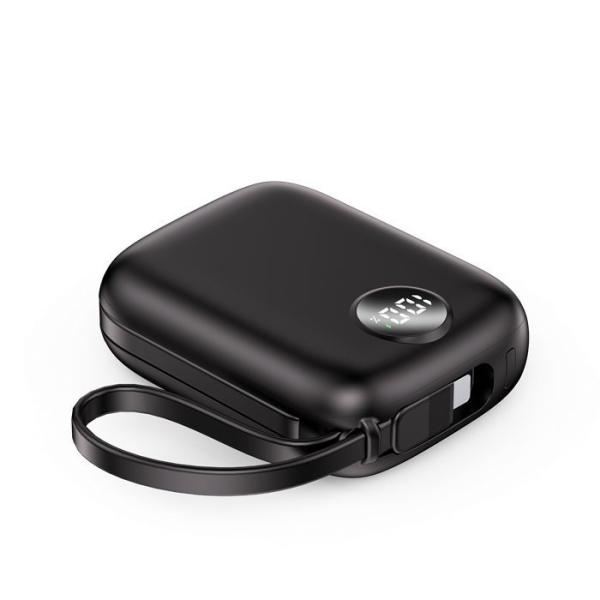 OEM 10000mAh Portable Charger 22.5W Super Fast Charging Power Bank With Data Cable