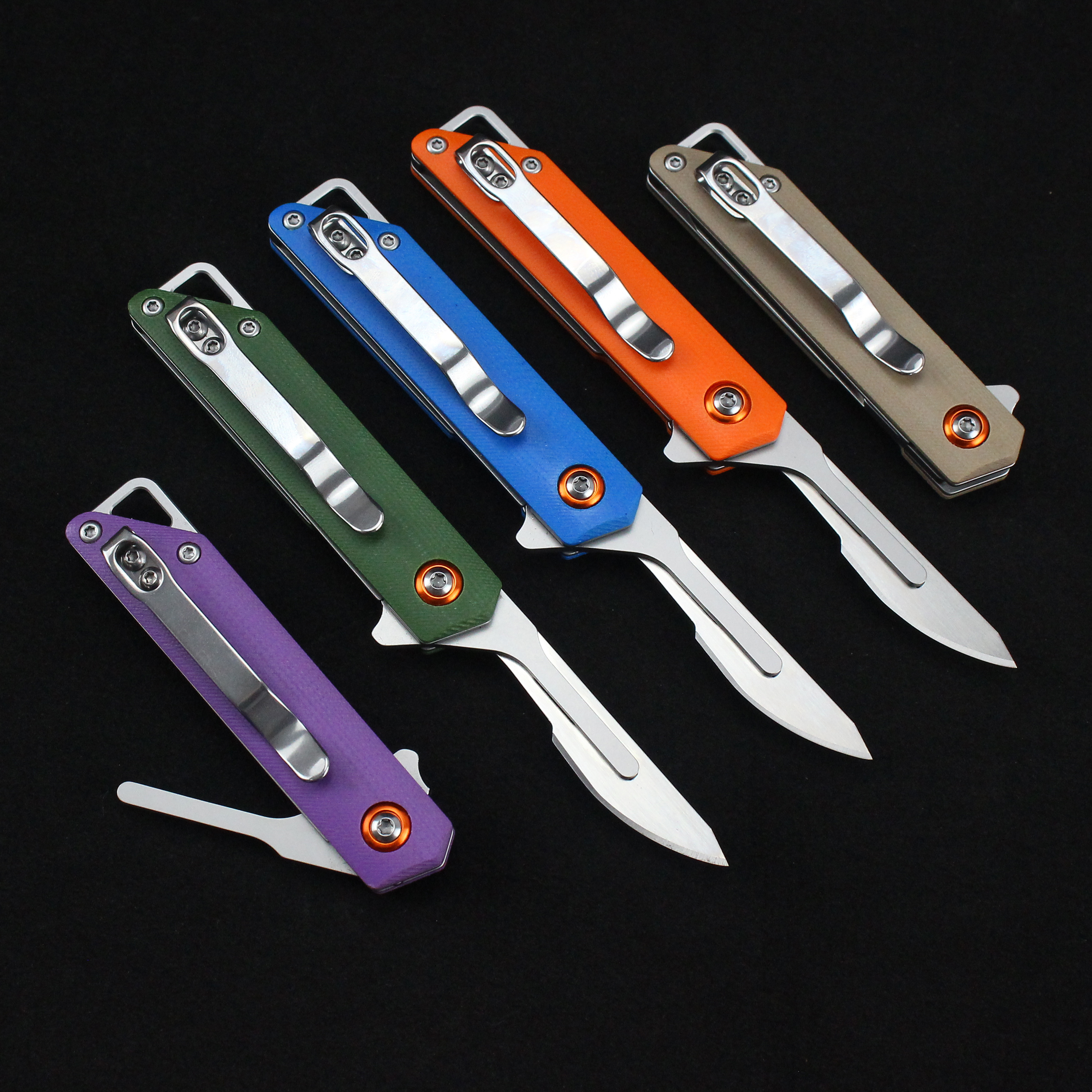 Customizable G10 Handle Scalpel Portable Mini Carbon steel Pocket Knife