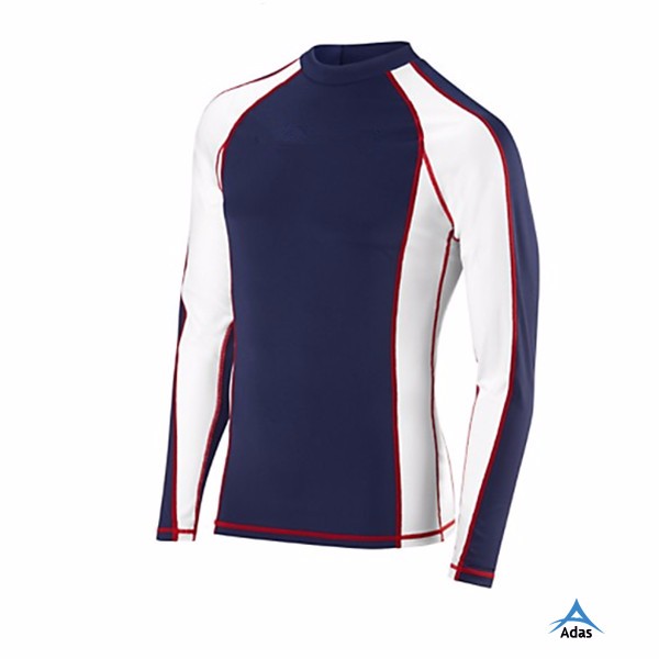 Unisex Compression UPF Swim Shirts Mens Rash Guard Long Sleeve Clothing Custom