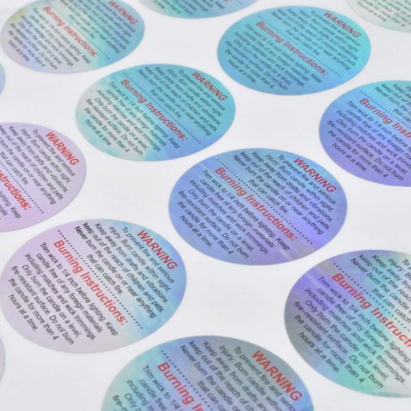 Custom Printed Waterproof Holographic Laser Anti-Anti-ounterfeit Security Label Adhesive 3D Packaging Sealing Label Sticker Sheet