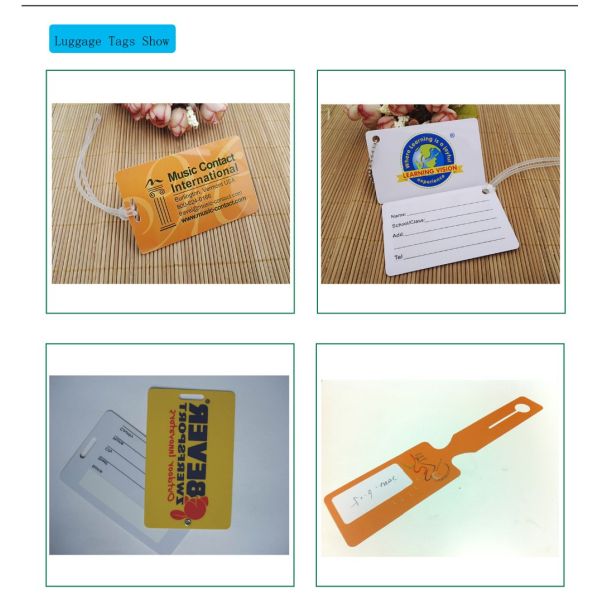 Custom PVC Hang Tag Die Cut Plastic Hang Tags Designs Fancy Round HD Printing Design
