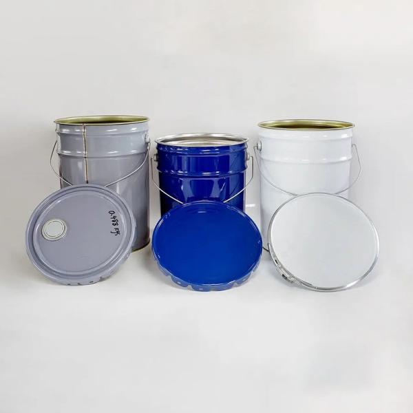 Iron Metal Paint Can Lids With Offset And CMYK 4 Color Printing 15L