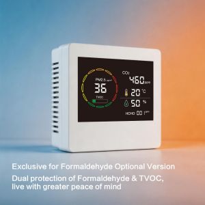 PM2.5 CO2 Temperature Humidity Air Quality Monitor AQI Detector RS485 Modbus