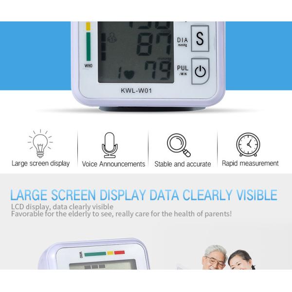 Digital Blood Pressure Monitor Upper Arm Tonometer Portable Automatic Blood Pressure Meter