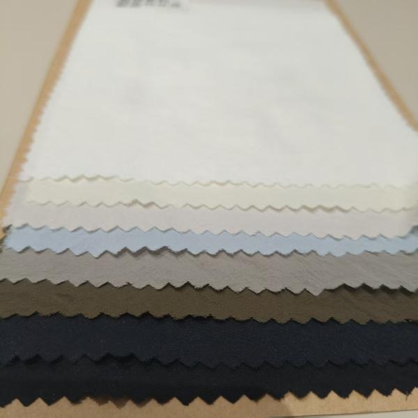 Soft 92% Nylon 8% Spandex Fabric Micro Wrinkled Sunscreen Clothing Fabric