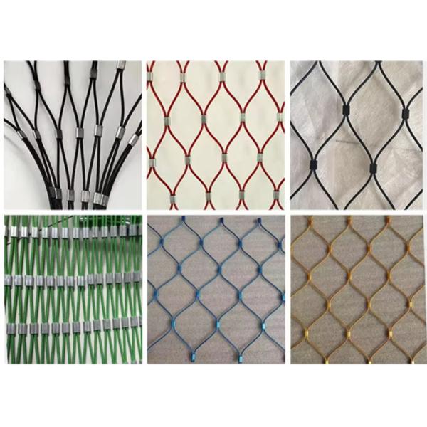 Flexible 4mm Rope Diameter Stainless Steel Wire Rope Fence For Safety Protection