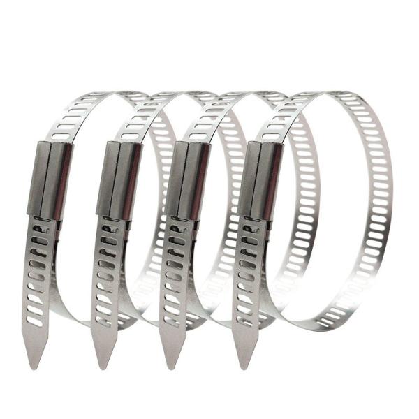 7mm x 200mm Stainless Steel Self-locking Ladder Shape Cable Wire Zip Ties