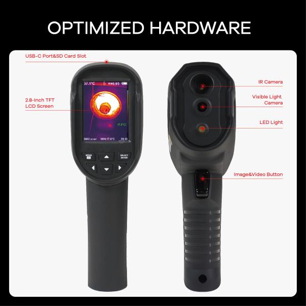 LSJ Handheld Thermal Imaging Camera Industrial Use Infrared USB Thermal Image Equipment LCD Household Thermometer for Machine