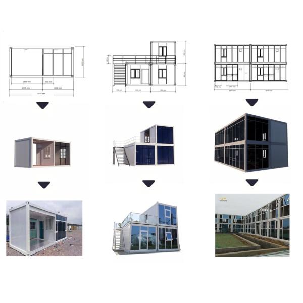 Luxury Healthy Material 2 Bedroom Prefab House for Hotel