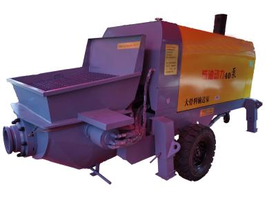 Diesel Engine Trailer Mounted Concrete Pump , Heavy Large Concrete Pump Trucks