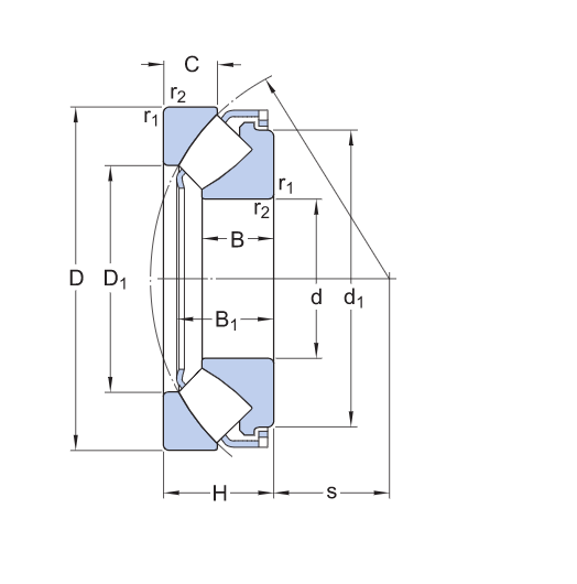 шарикоподшипник тяги ХРОМОВОЙ СТАЛИ 100*170*42mm 29320E 29320EN1 29320W