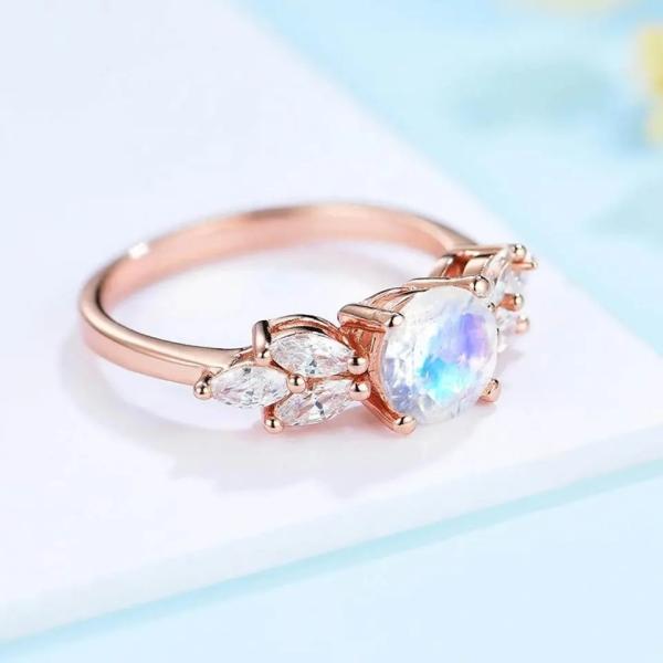 Стерлинговое серебряное кольцо Moonstone лакомства дизайна моды 925 восхитительное