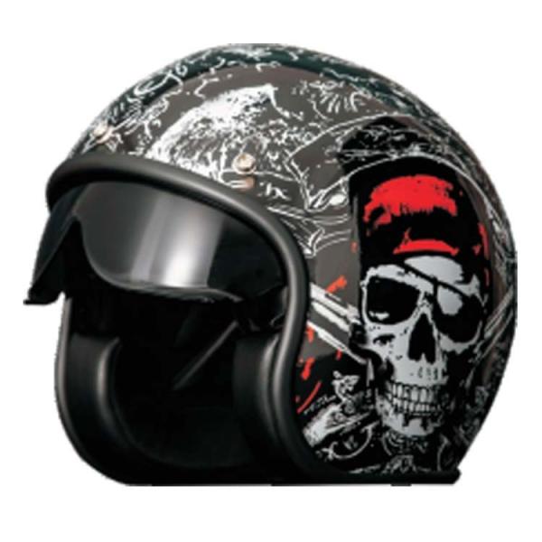 DOT Certified Open Face Motorcycle Helmet with High Density EPS Liner Customized