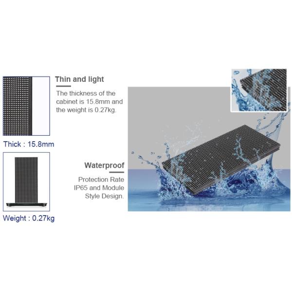 Водоустойчивый на открытом воздухе полный цвет IP66 привел яркость дисплея ультра высокую над шкафом утюга 6500cd/m2 или алюминиевым шкафом
