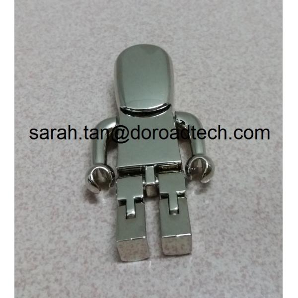 High Quality ALL Metal Robot USB Flash Drive 2.0, Gift USB Drives with Laser Printing Logo