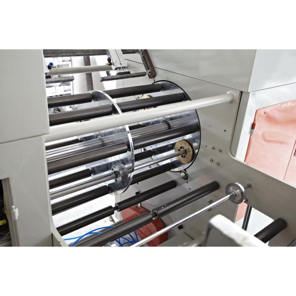 Double Lines Garbage Bag On Roll Making Machine With Corless Rewinder