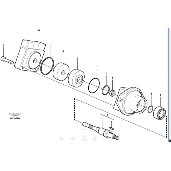 VOE 11130338 VOE11130338 L150c L150d L180c L180d Гидравлический вагон двигатель Volvo