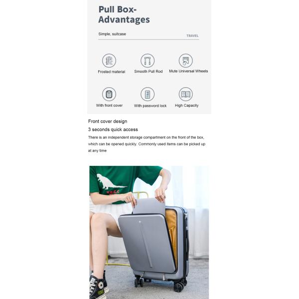 Настраиваемый багаж на борту 35-45L с карманным отсеком