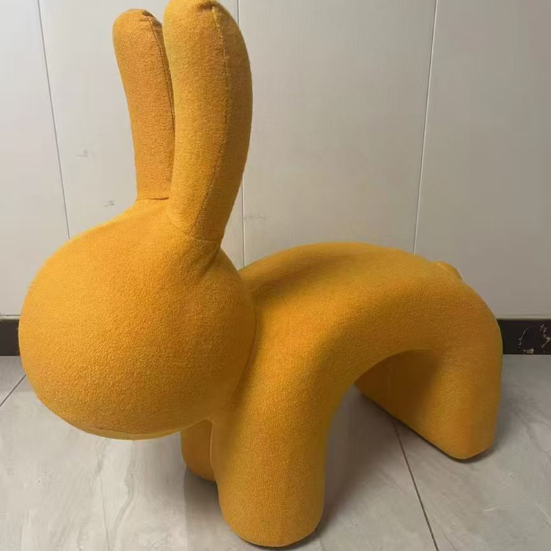 Creative Cartoon Elf Rabbit Accent Chair Casual Indoor Living Room Balcony Shoe Bench for Children for Apartment Dining Use