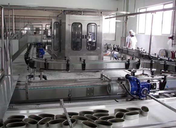 Canned Mackerel Fish Processing Equipment , Industrial Fish Canning Machine