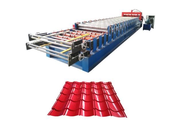 Rib Roof/rolo de aço ondulado do painel que forma a máquina com sistema de condução hidráulico