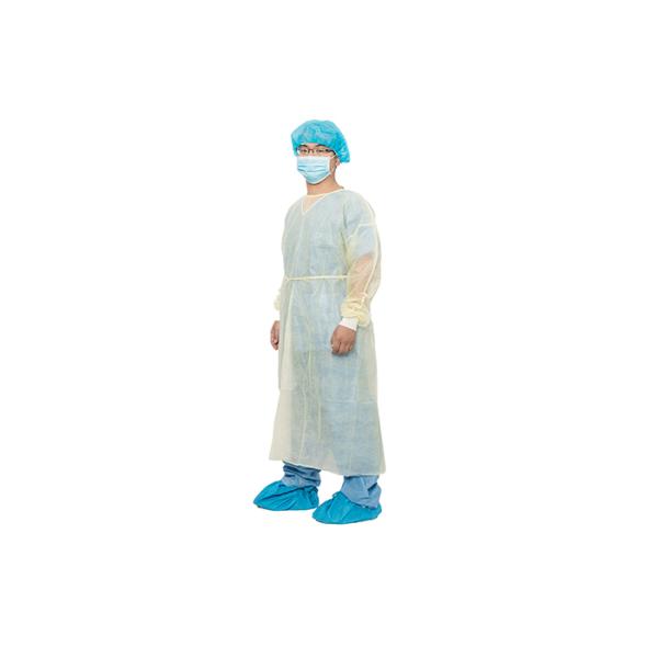 Single Use Yellow 18 Gram 60 Gram Medical Isolation Gown