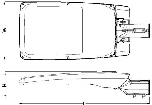 Угол приведенный 50 уличного света дворов алюминиевый регулируемый/60 Mm установки поляка