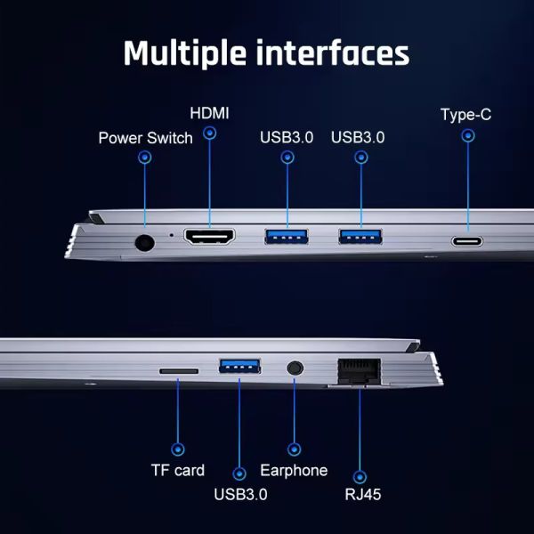 15.6inch Intel Core i7 1355U Laptop Computer with 1920*1080 Resolution and Win 11pro