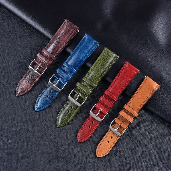Retro-style Patent Leather Watch Straps-OEM
