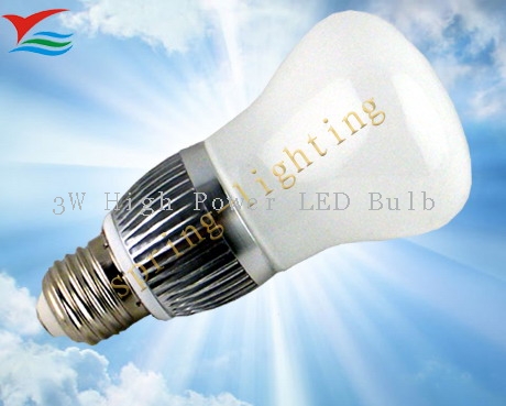 High Power E14 / E26 / E27 / B22 3W LED Ball Bulbs Ce & RoHs approval