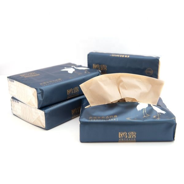 OULU Paper 3 Ply Soft Pack Bamboo Fiber Facial Tissue Paper 270 Sheets