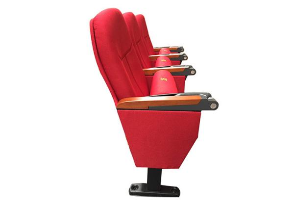 Fireproof 3 Seater Public Theater Seating With PP Cup Holder