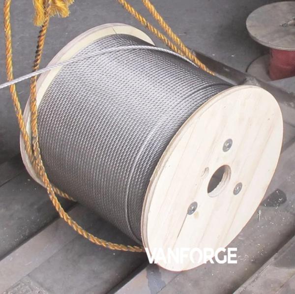 AISI 316 Marine Grade Stainless Steel Wire 7x7 Construction For Offshore Platform