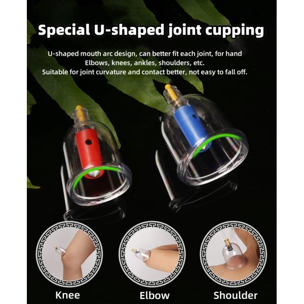 Body Massager Vacuum Cupping Device for Traditional Chinese Medicine Meridian Treatment and Negative Pressure Relax Tool