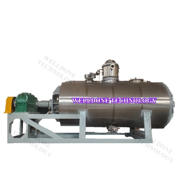 150KGS/Batch Round Disc Rotary Vacuum Dryer For Slurry Paste