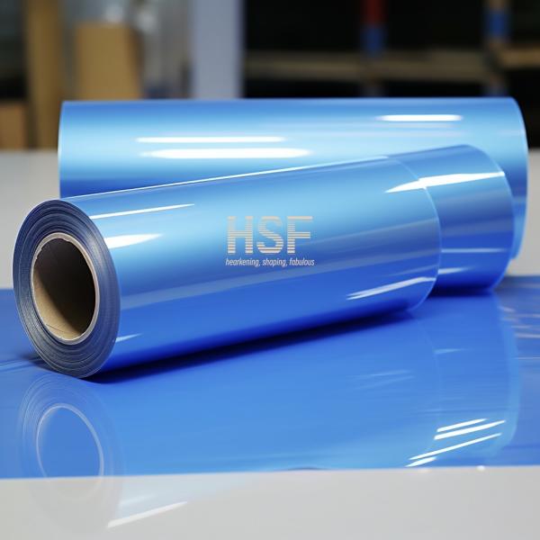36 μM Blue PET Non Silicone Coated Release Film For Electronics, Medical, Automotive And Printing Etc.