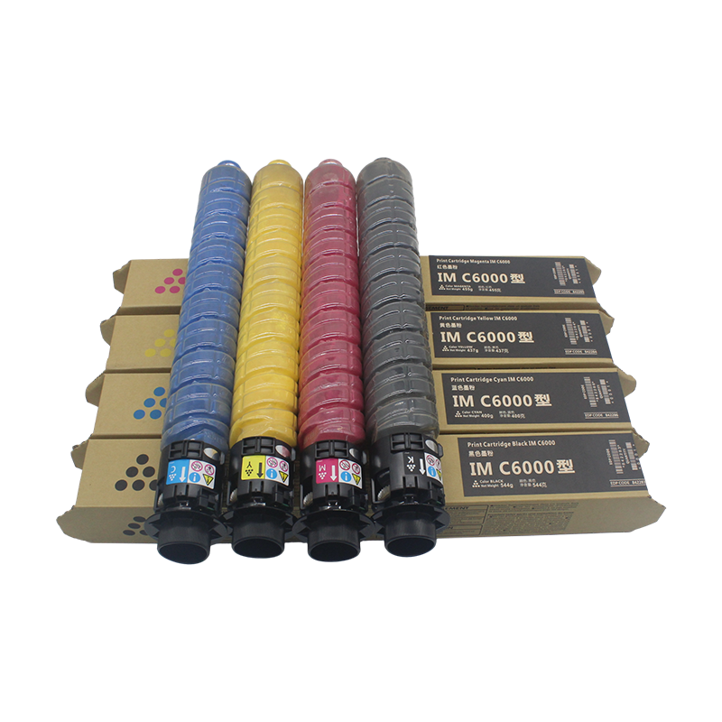 High Quality CMKY Toner Cartridge for Ricoh IMC4500 IMC6000 Copier Printer Spare Parts