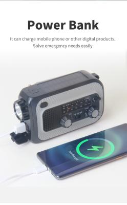 Emergency Radio with Solar-powered radio and NOAA Weather Alerts