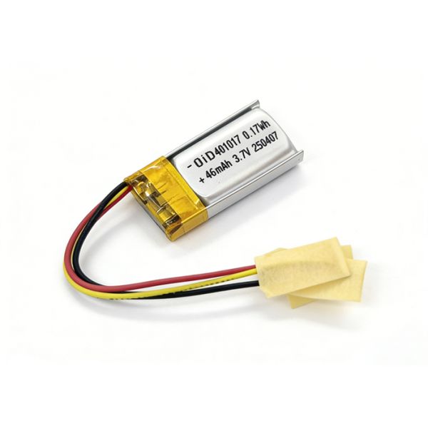OID401017 3.7V 48mAh Medical-Grade Lithium-Ion Polymer Battery with Wide Temperature Range for Insulin Pumps