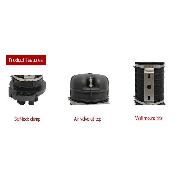 На открытом воздухе ядри совместной коробки 144 закрытия соединения оптического волокна 5 портов PP придают куполообразную форму: уплотнение сокращения жары