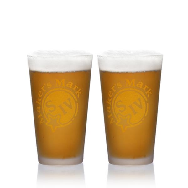 New Design Custom Beer Glass Hiball Glass Frosted Engraving Craft Beer Mug