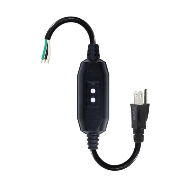 15A GFCI Power Cord NEMA 5-15P to Free End 14AWG
