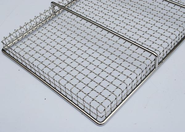 Strong Load bearing Stainless Steel Mesh Tray For Oven 3-15mm Hole Size Durability