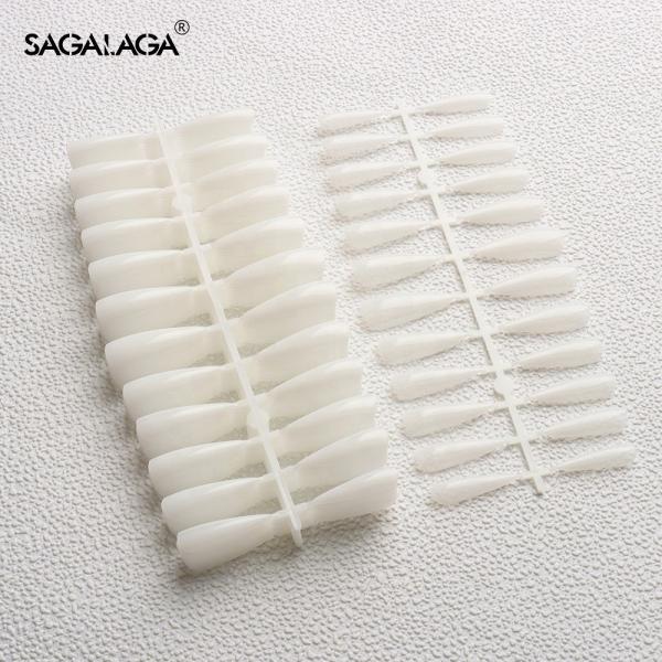 100% ABS Custom 240 PCS Ballerina Pure Color Matte Full Cover False Nails Tips Full Cover Press on Soft Gel Nail Tips