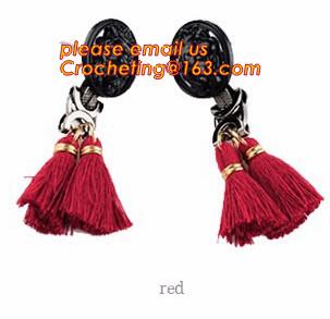 POLYESTER TASSEL, GARMENT ACCESSORIES, CURTAINS, TASSEL TRIM, FRINGE RIBBON SEWING ACCESORY, FRINGED LACE TASSEL CRAFT