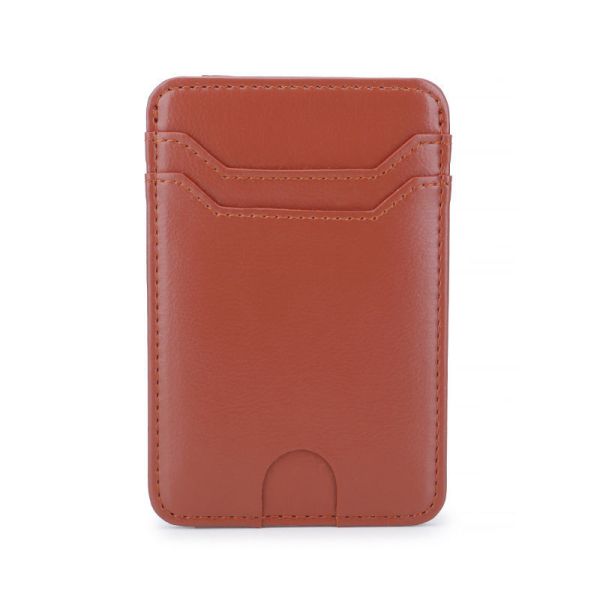 Women Men Pull Tab PU Leather Card Holders Case For Carrying Credit Cards